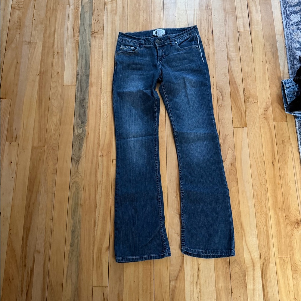 SO Women's Dark Wash Bootcut Jeans